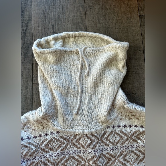 Eddie Bauer adjustable cowl neck sweater size M - Picture 3 of 5